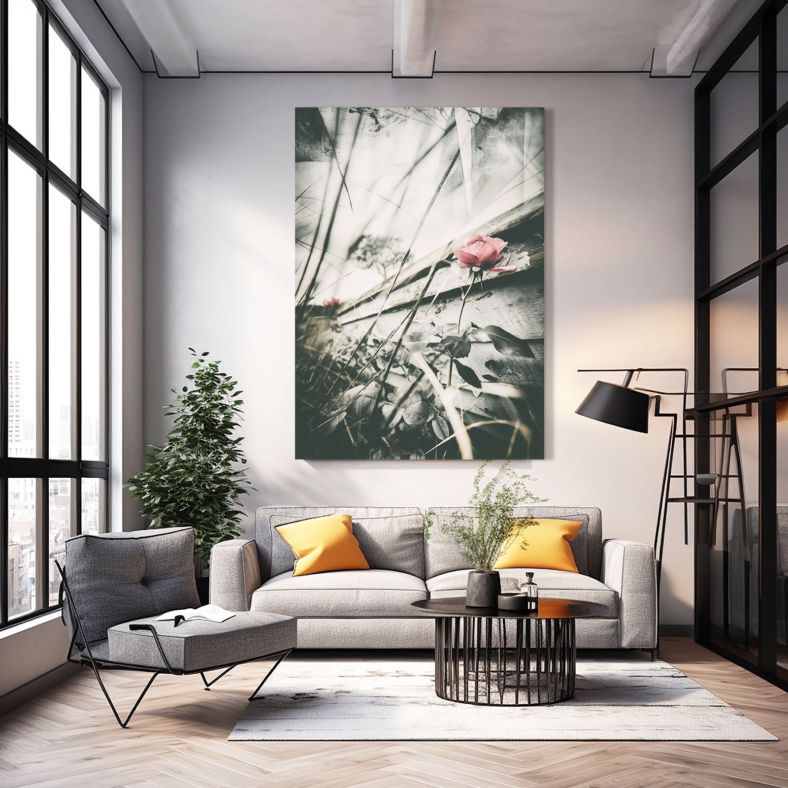 Weathered Rose Photography Print – canvas print, view 3