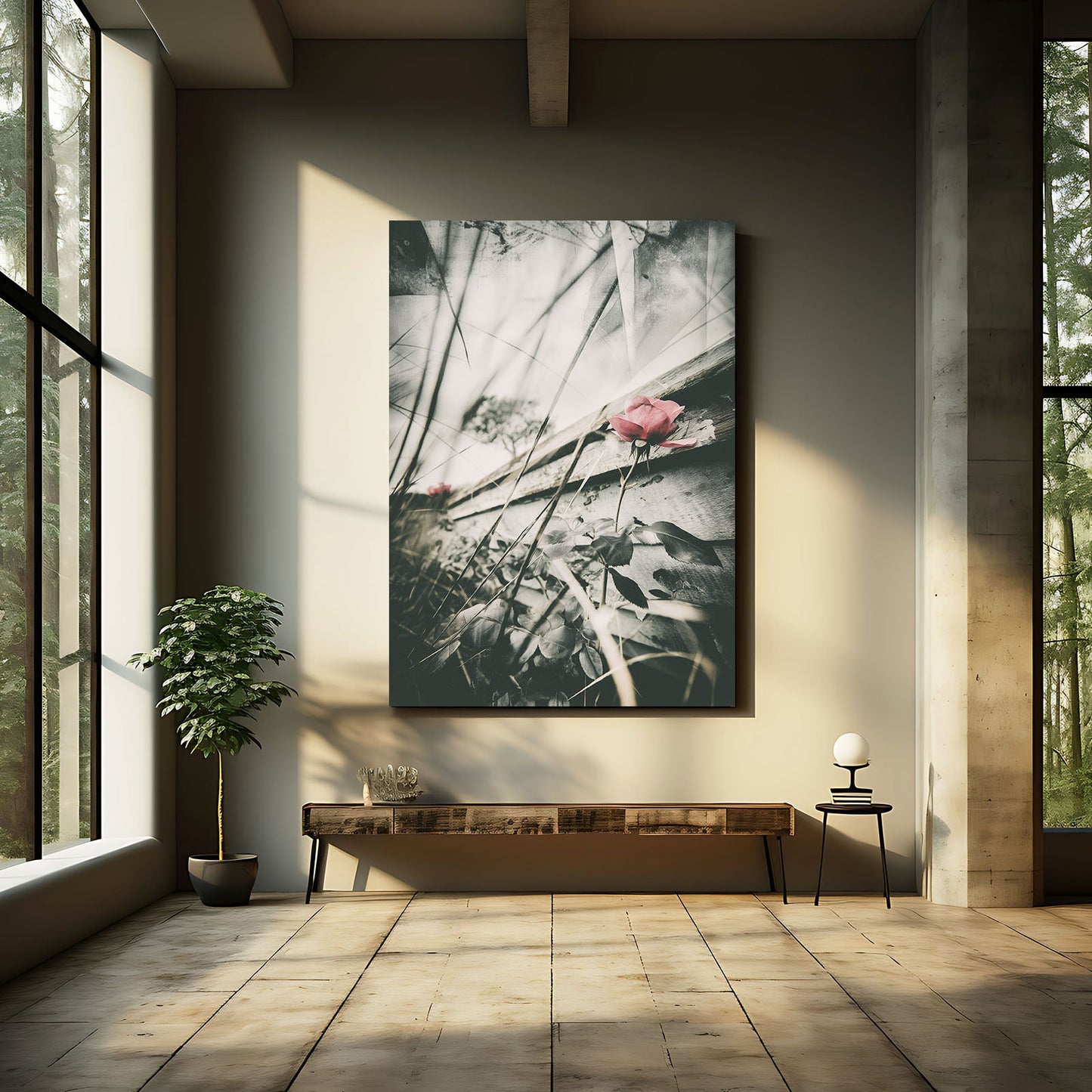 Weathered Rose Photography Print – canvas print, view 4