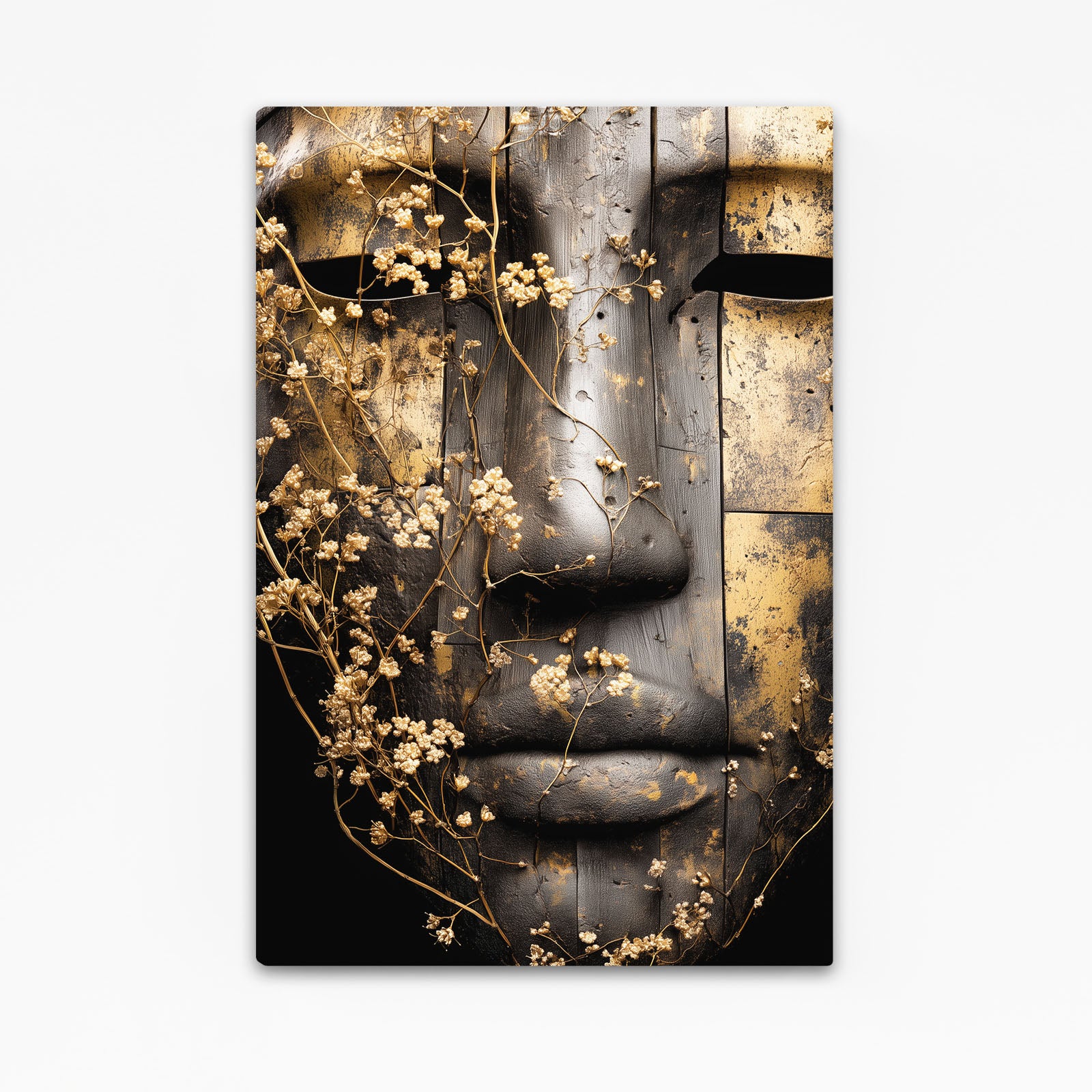 Weathered Stone Face Egyptian Wall Art – weathered stone face egyptian canvas print
