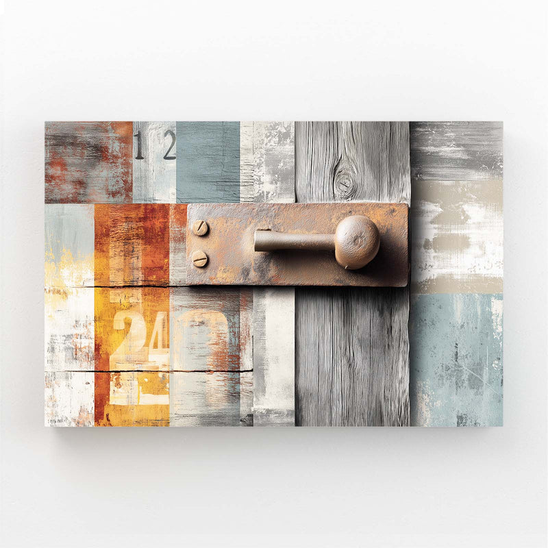 Weathered Wood Panels Farmhouse Wall Decor – weathered wood panels farmhouse canvas print
