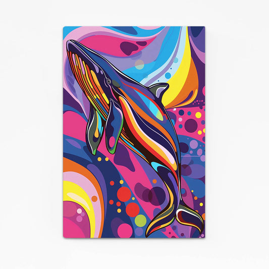 Whale Abstract Vibrant Art