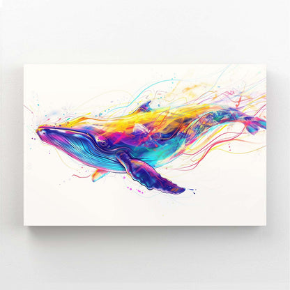 Whale Art Abstract