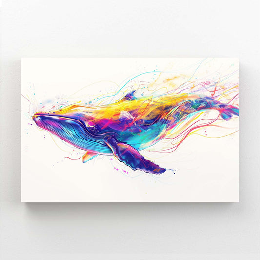Whale Art Abstract