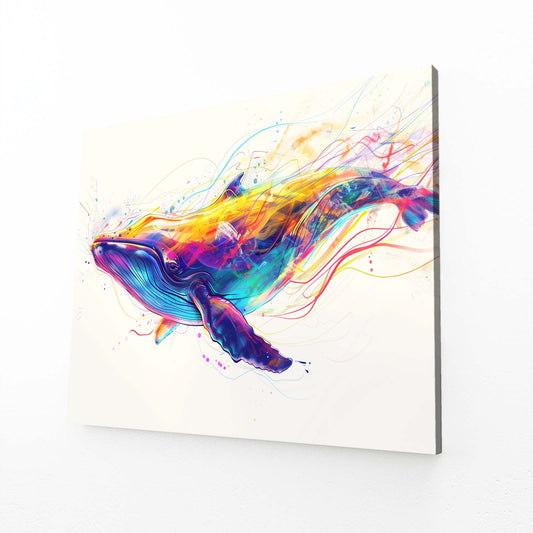 Whale Art Abstract