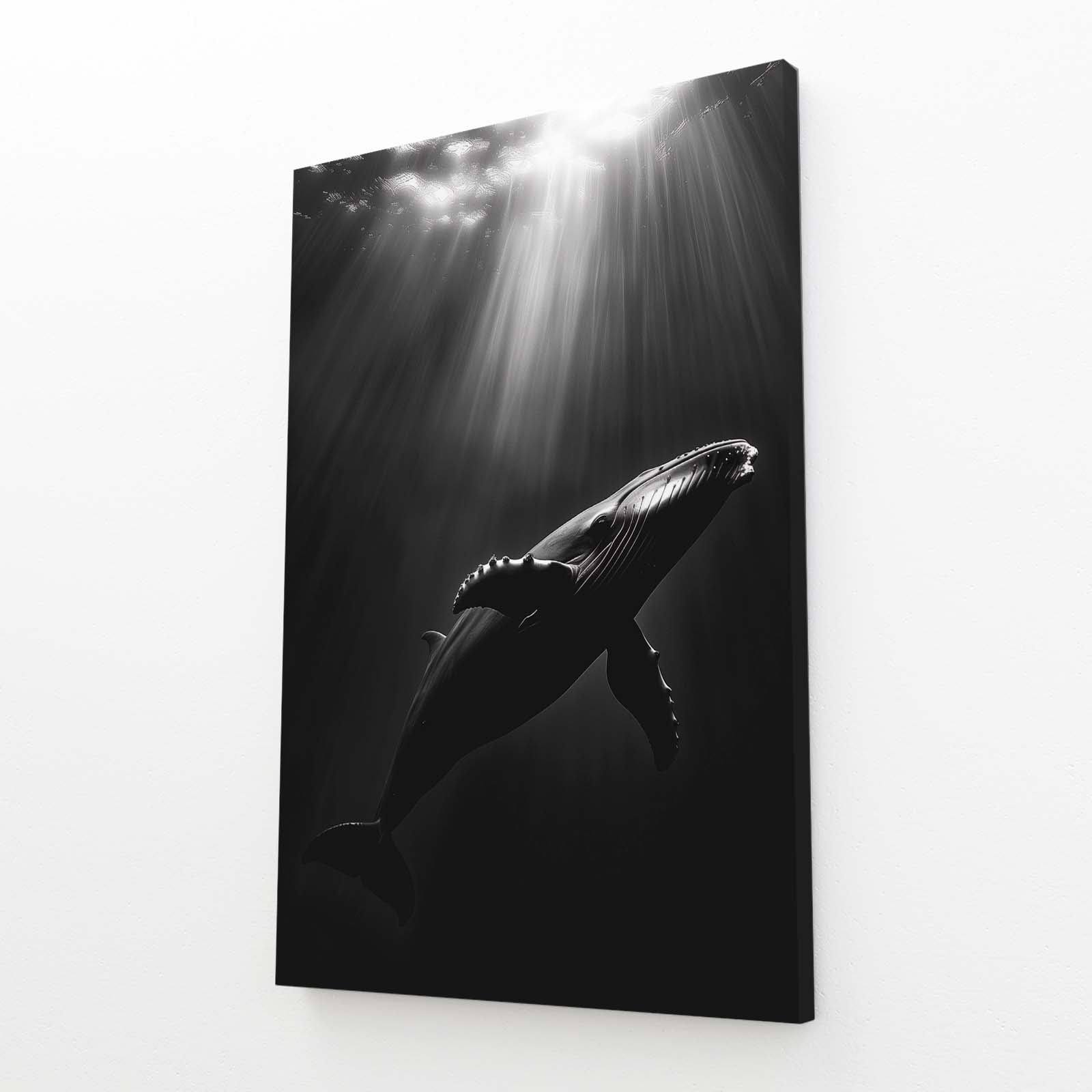 Whale Art Black And White