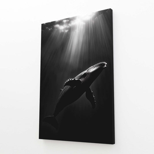 Whale Art Black And White