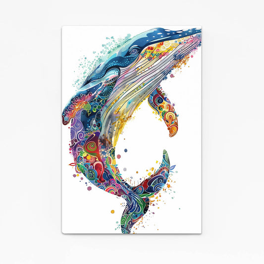 Whale Art Colorful