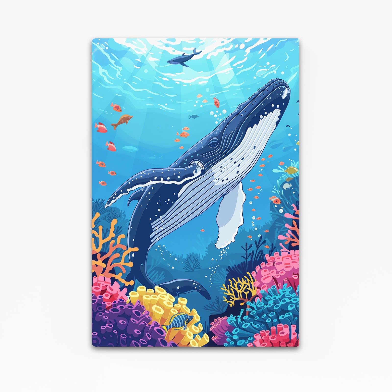 Whale Art Watercolor