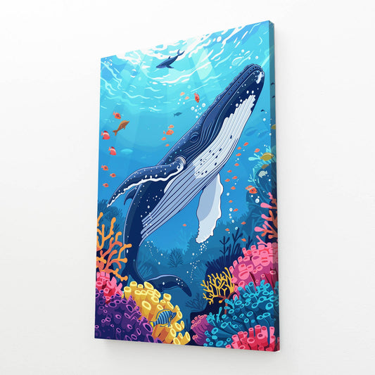 Whale Art Watercolor
