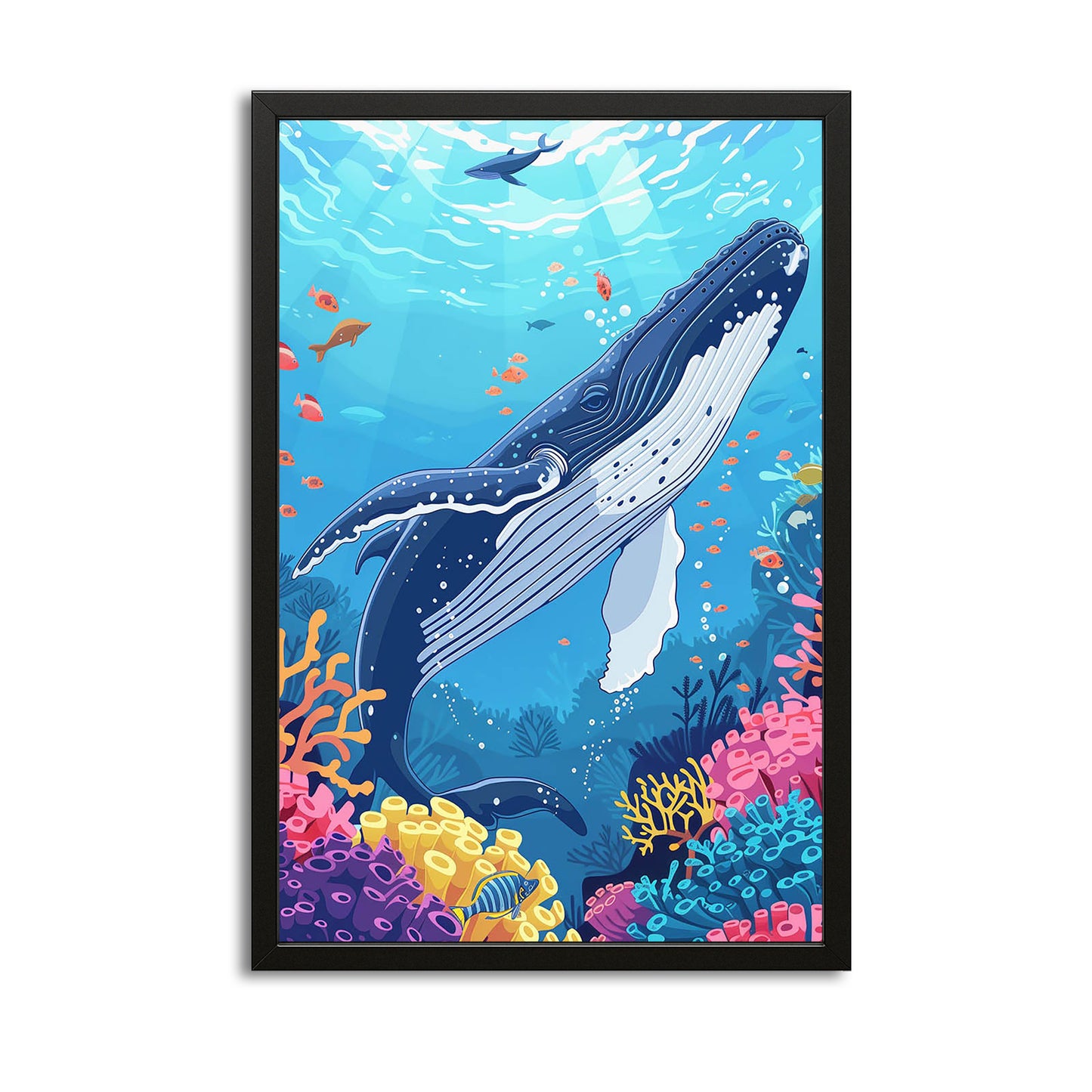 Whale Art Watercolor