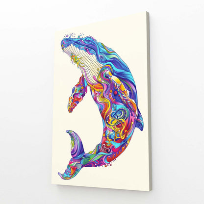 Whale Colorful Art