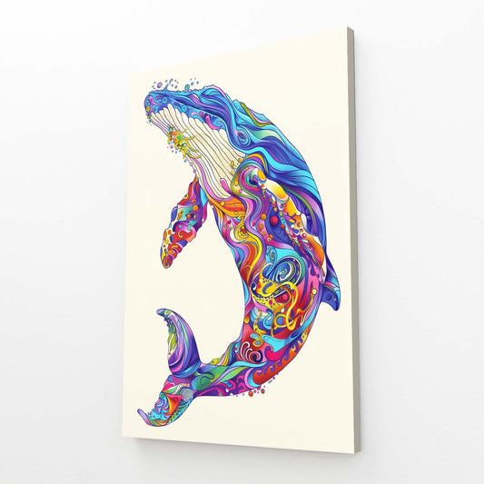 Whale Colorful Art