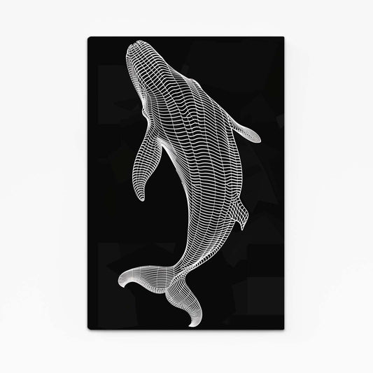 Whale Line Art
