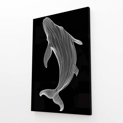 Whale Line Art