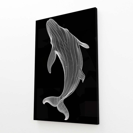 Whale Line Art