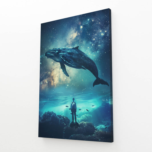 Whale Space Art