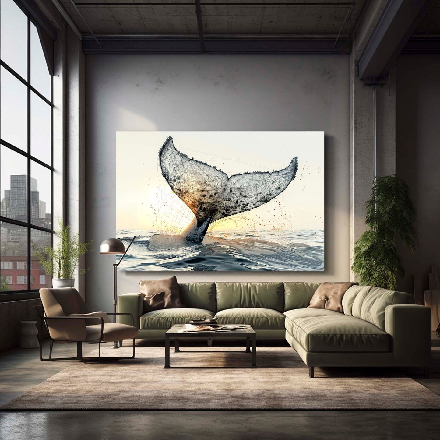 Whale Tail Art Print