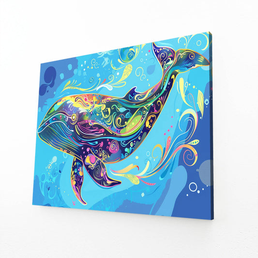 Whale Watercolor Art