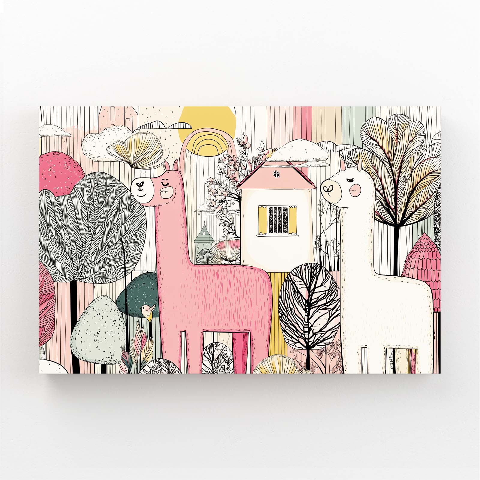 Whimsical Farm Animals Farmhouse Wall Decor – whimsical farm animals farmhouse canvas print