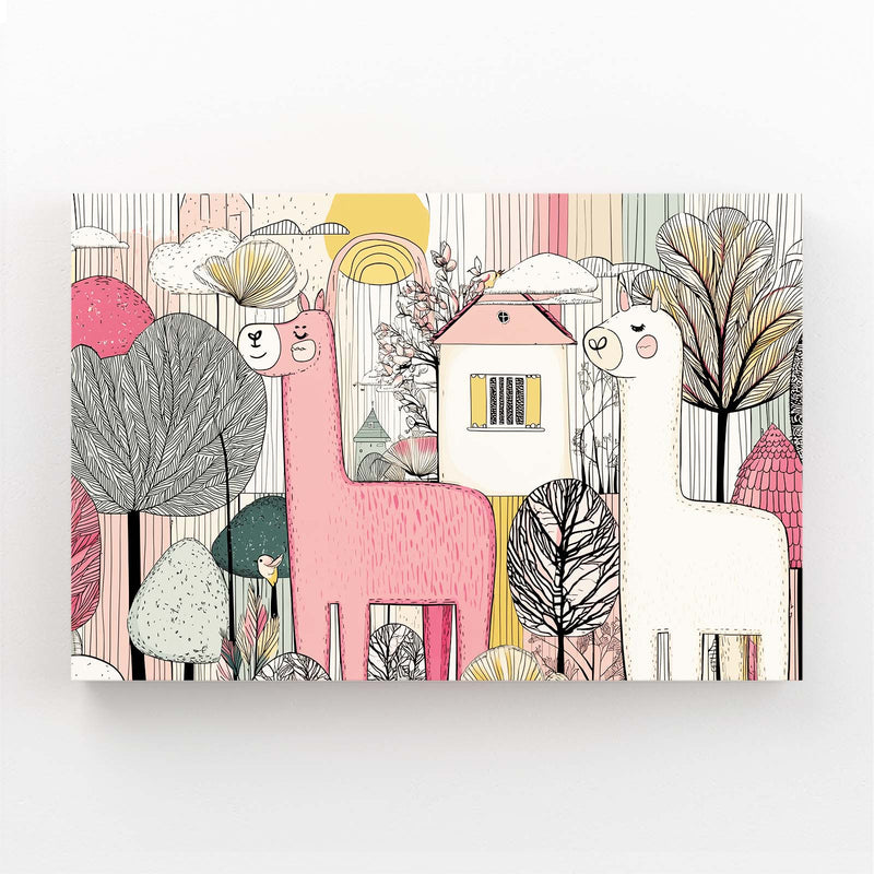 Whimsical Farm Animals Farmhouse Wall Decor – whimsical farm animals farmhouse canvas print