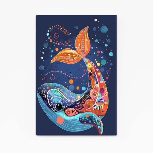 Whimsical Whale Art