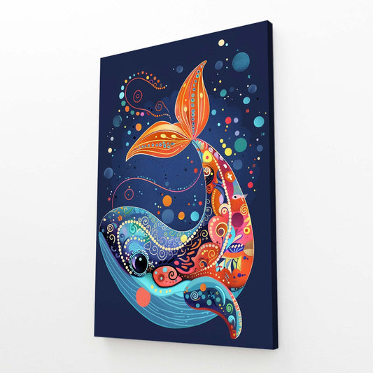 Whimsical Whale Art