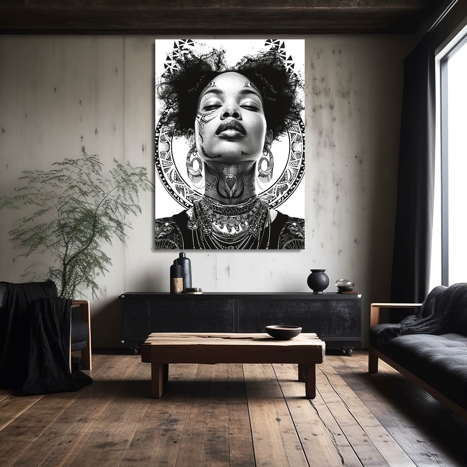 White African Wall Art