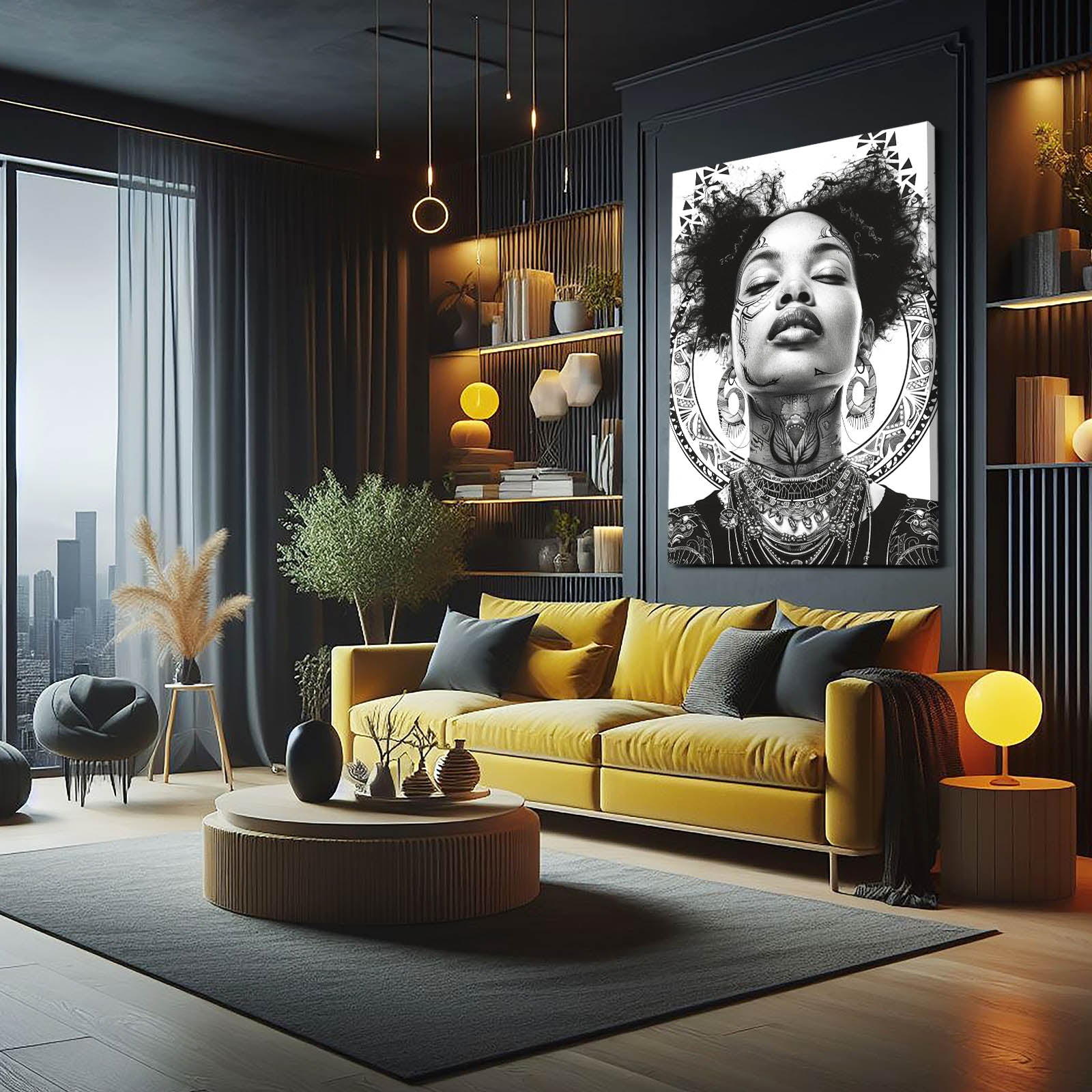 White African Wall Art