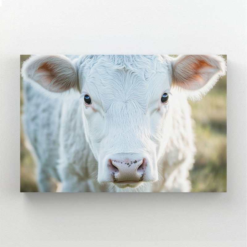 White Cow Prints – angled canvas view on white background
