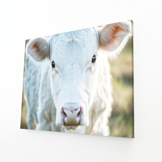 White Cow Prints – angled canvas view on white background