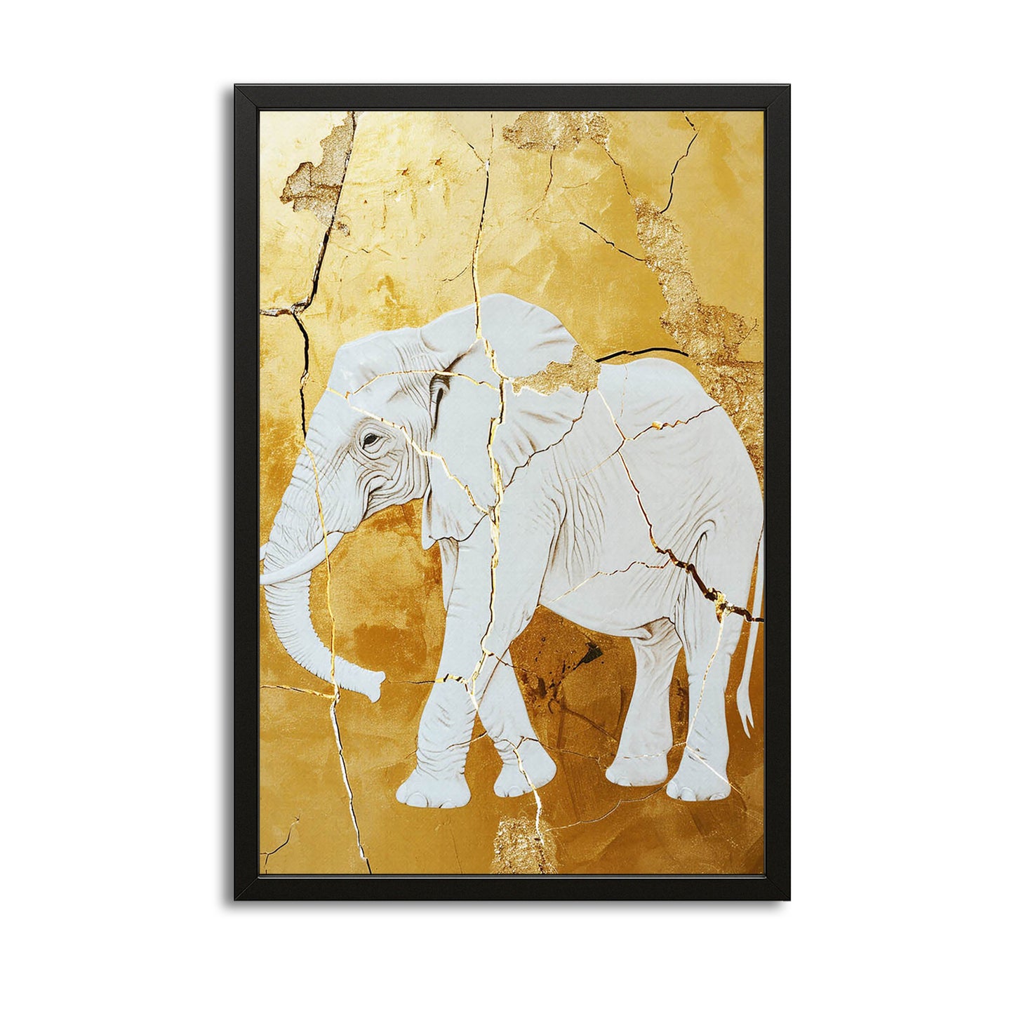 White Elephant Kintsugi Art