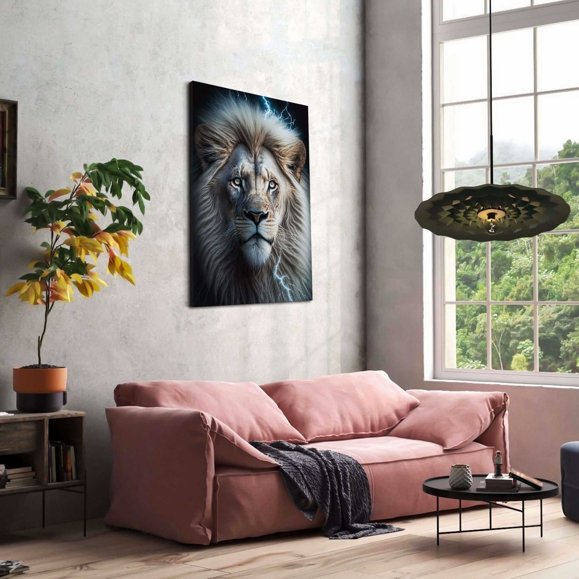 White Lion Canvas