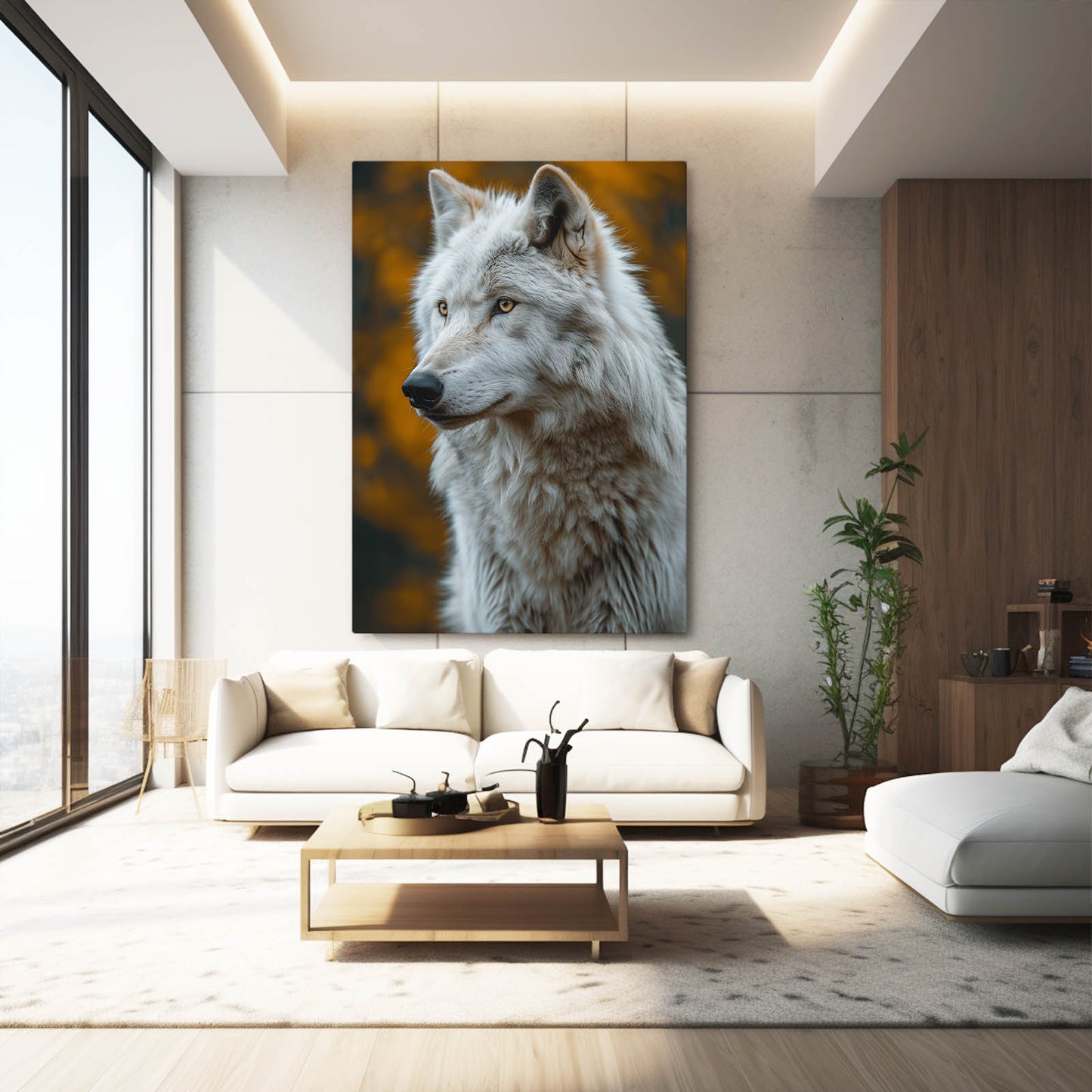 White Wolf Wall Art