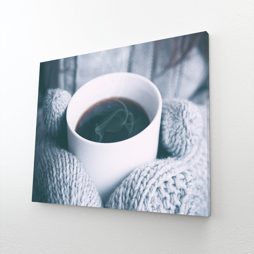 Winter Coffee Photography Print – canvas print, view 2