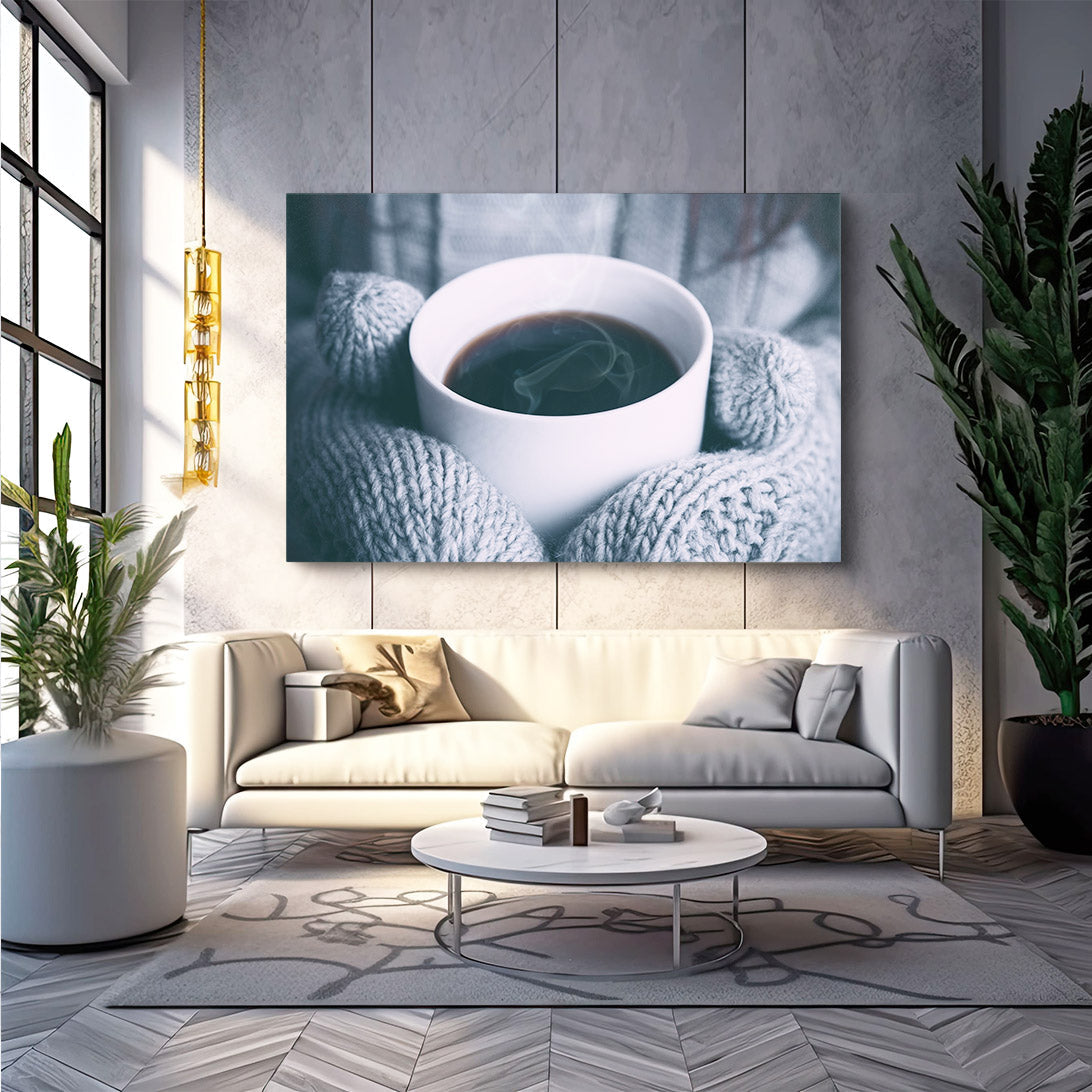 Winter Coffee Photography Print – canvas print, view 4