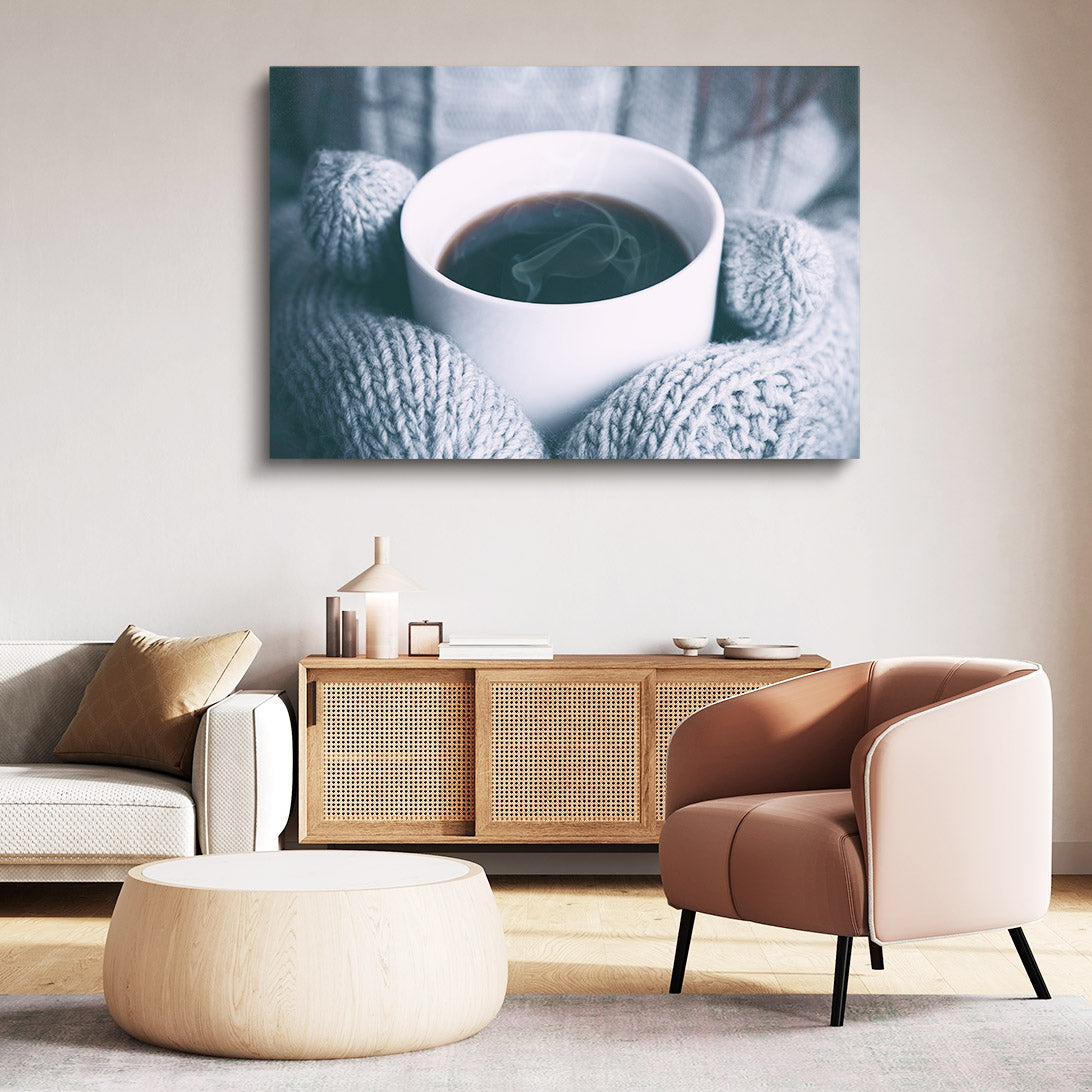 Winter Coffee Photography Print – canvas print, view 5
