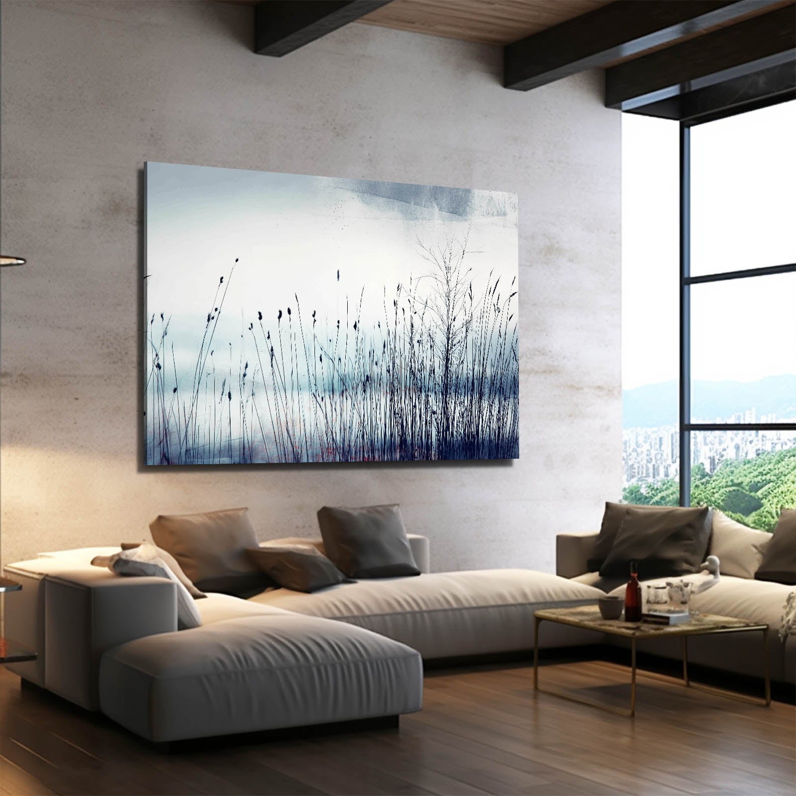 Winter Reeds Photography Wall Art – canvas print, view 4
