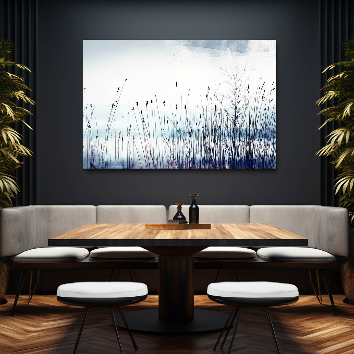 Winter Reeds Photography Wall Art – canvas print, view 5