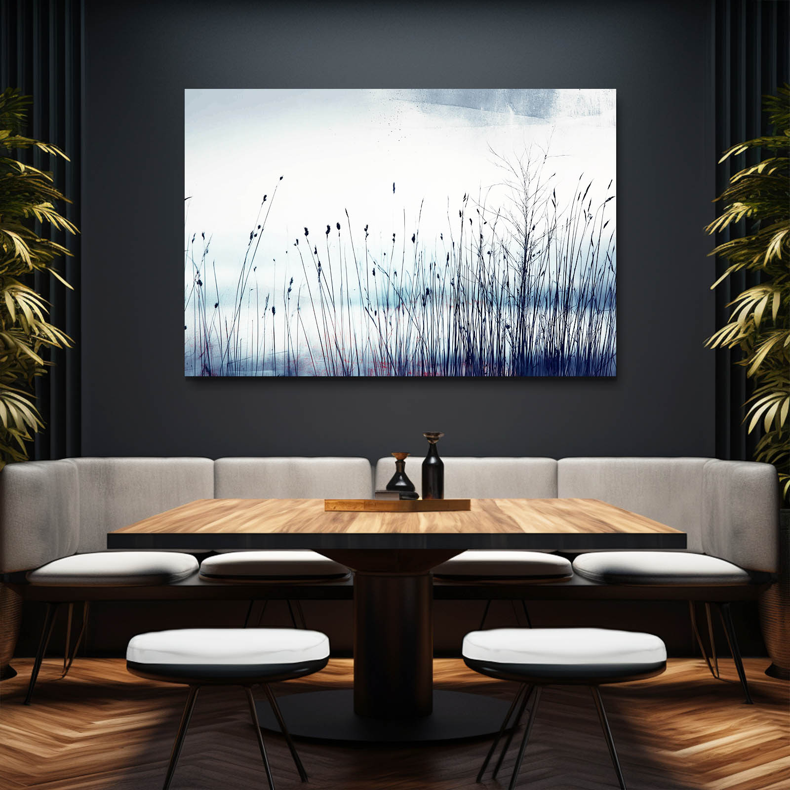 Winter Reeds Photography Wall Art – canvas print, view 5