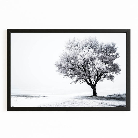 Winter Tree Photography Print – canvas print on white background