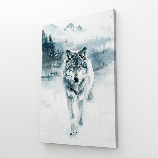 Winter Wolf Attack Art