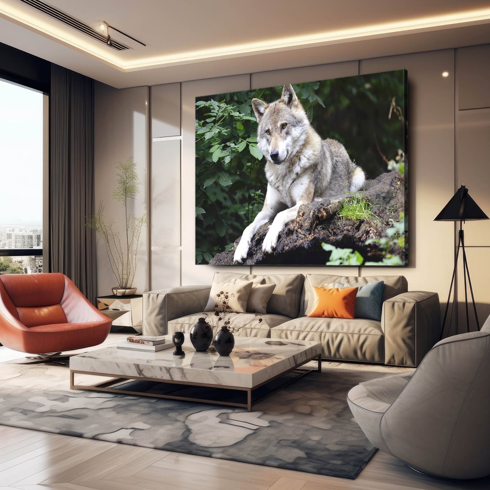 Wolf And Nature Wall Art