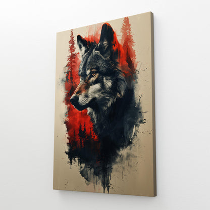 Wolf And Tree Wall Art