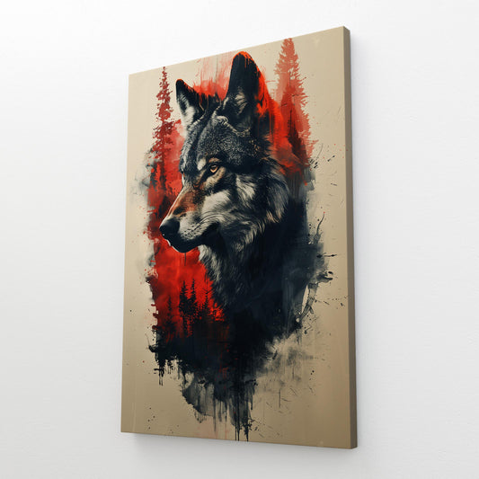 Wolf And Tree Wall Art