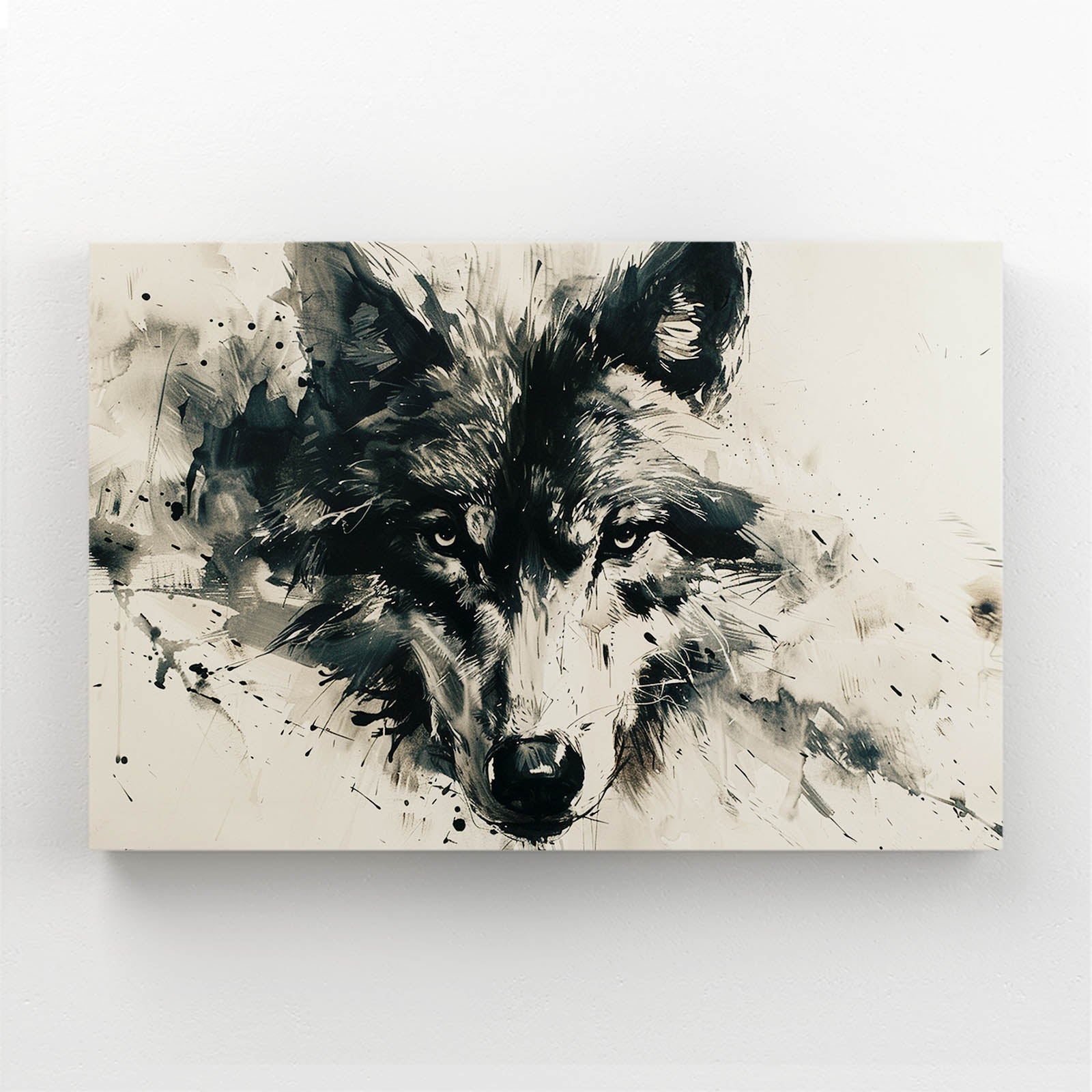 Wolf Art Black And White