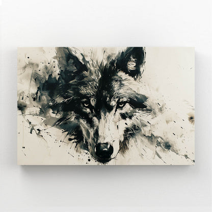 Wolf Art Black And White