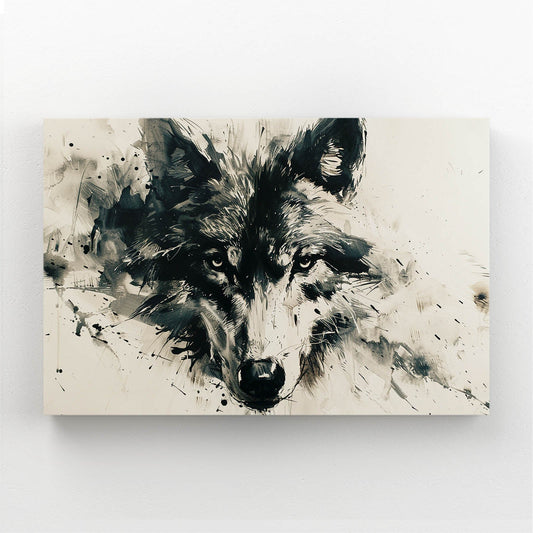 Wolf Art Black And White