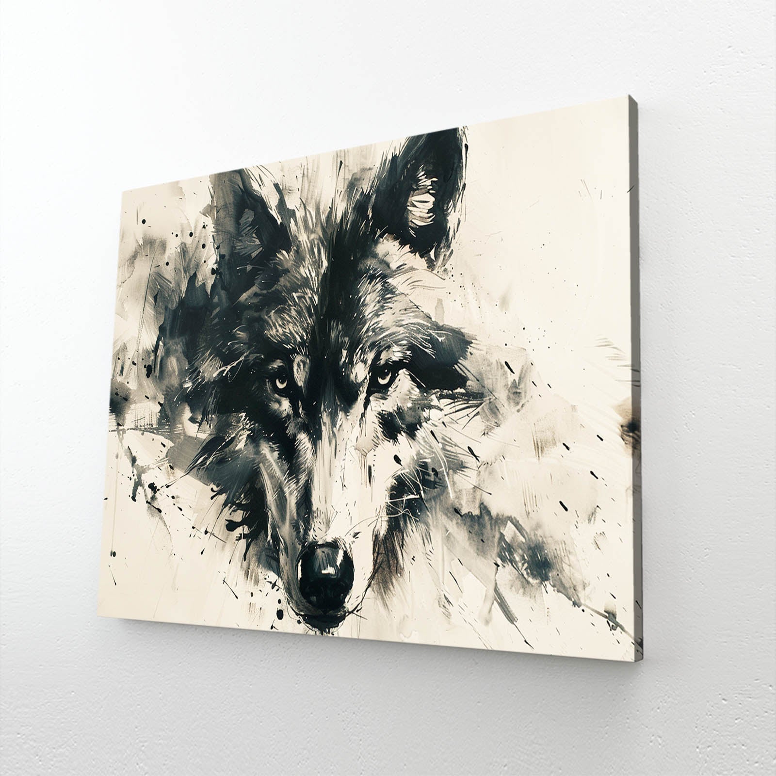 Wolf Art Black And White