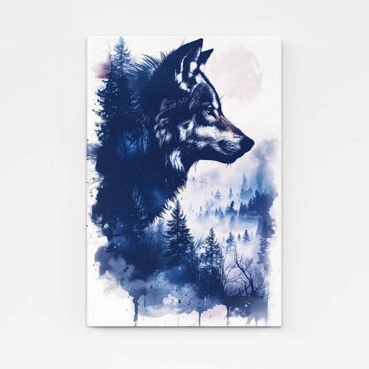 Wolf Art Blue