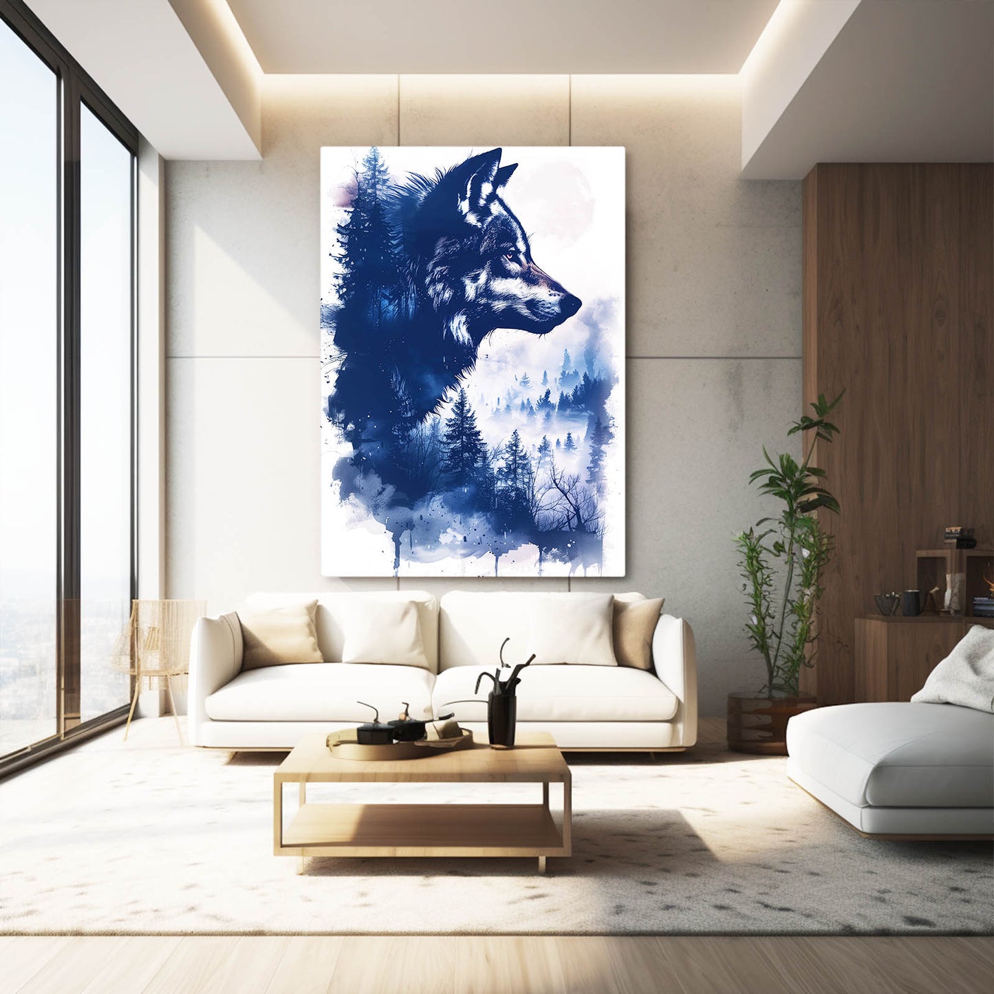 Wolf Art Blue
